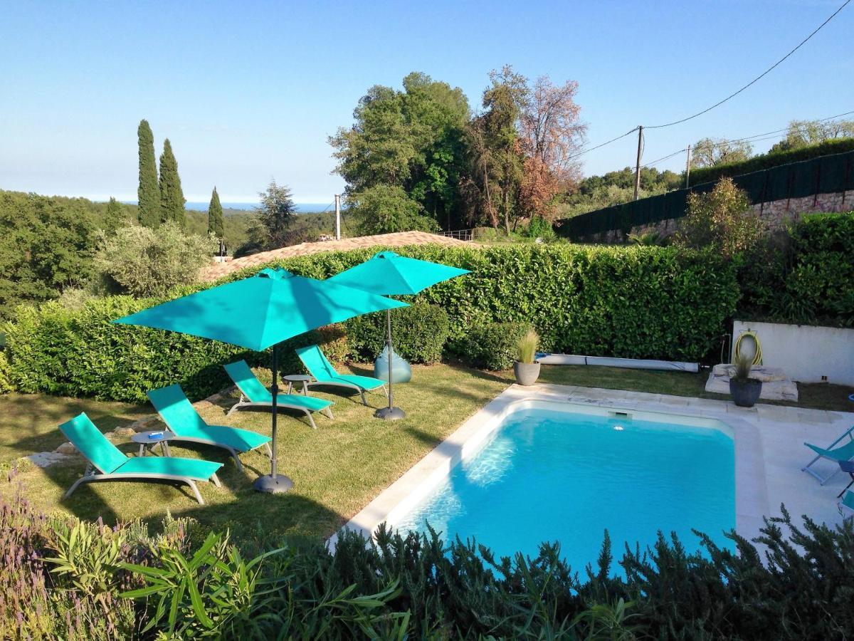 Cote D'Azur, Villa New Gold Dream With Heated And Privat Pool, Sea View Le Rouret Esterno foto
